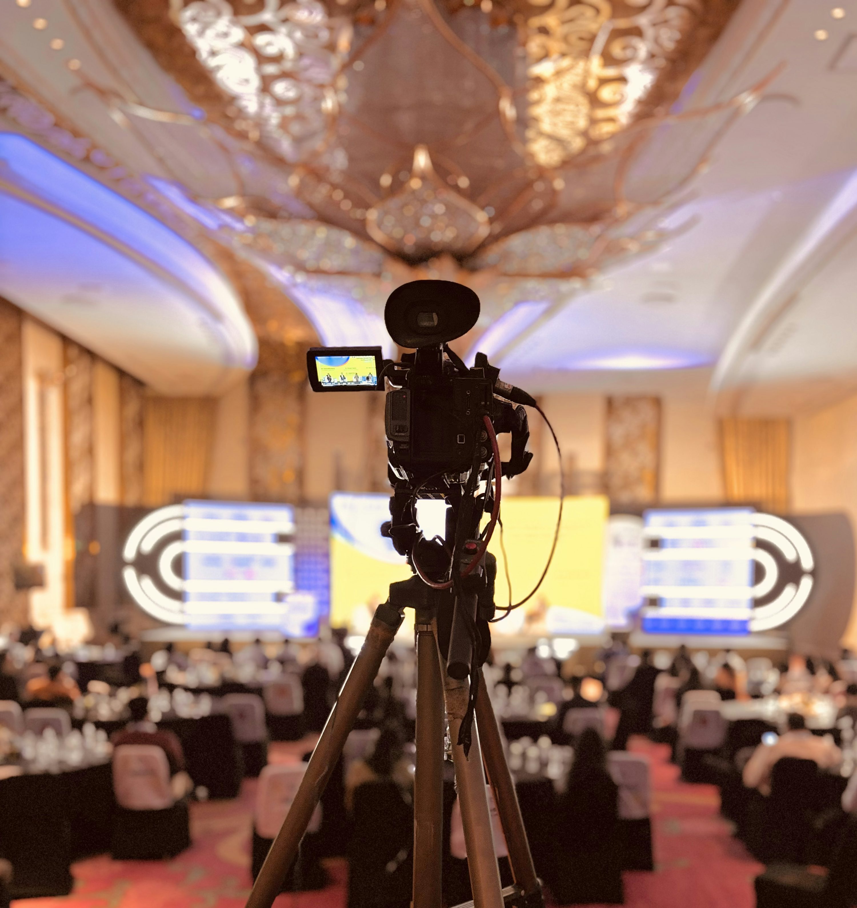 Camera prepared for a community event