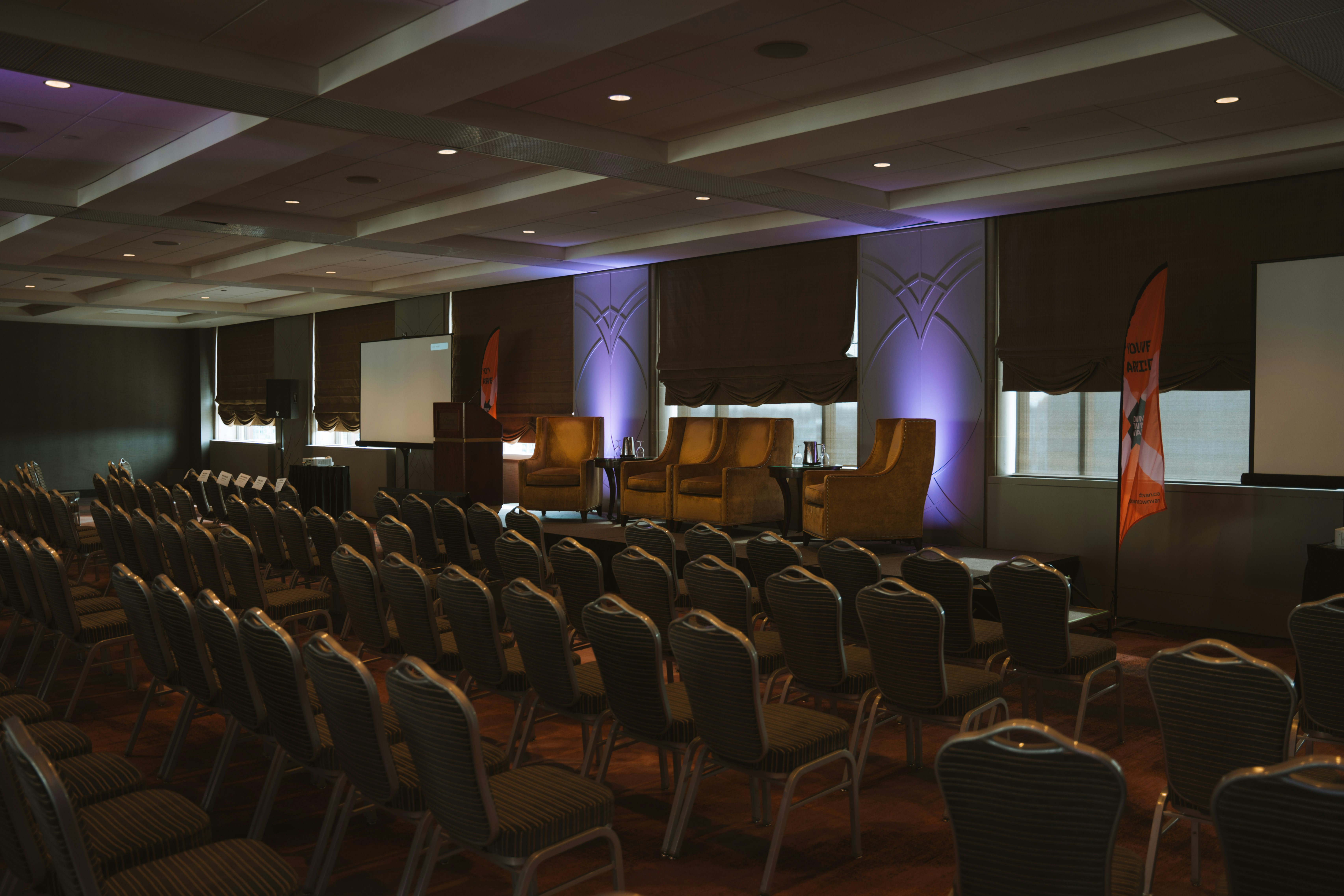 Event room set up for a GHANDS program session